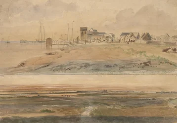 Indianola, Texas e Indianola con Lavaca Point in lontananza